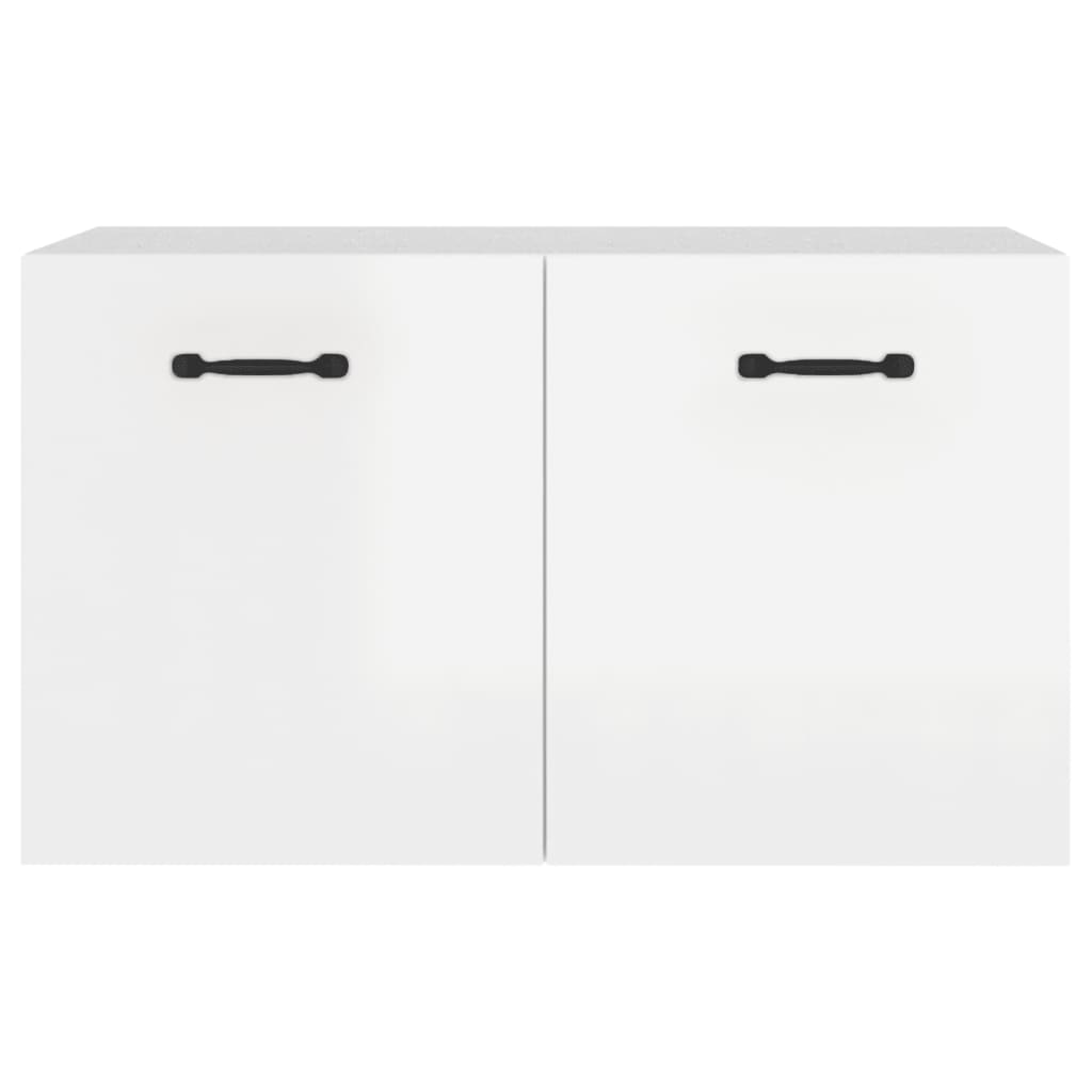 vidaXL Wandschrank Hochglanz-Weiß 60x36,5x35 cm Holzwerkstoff