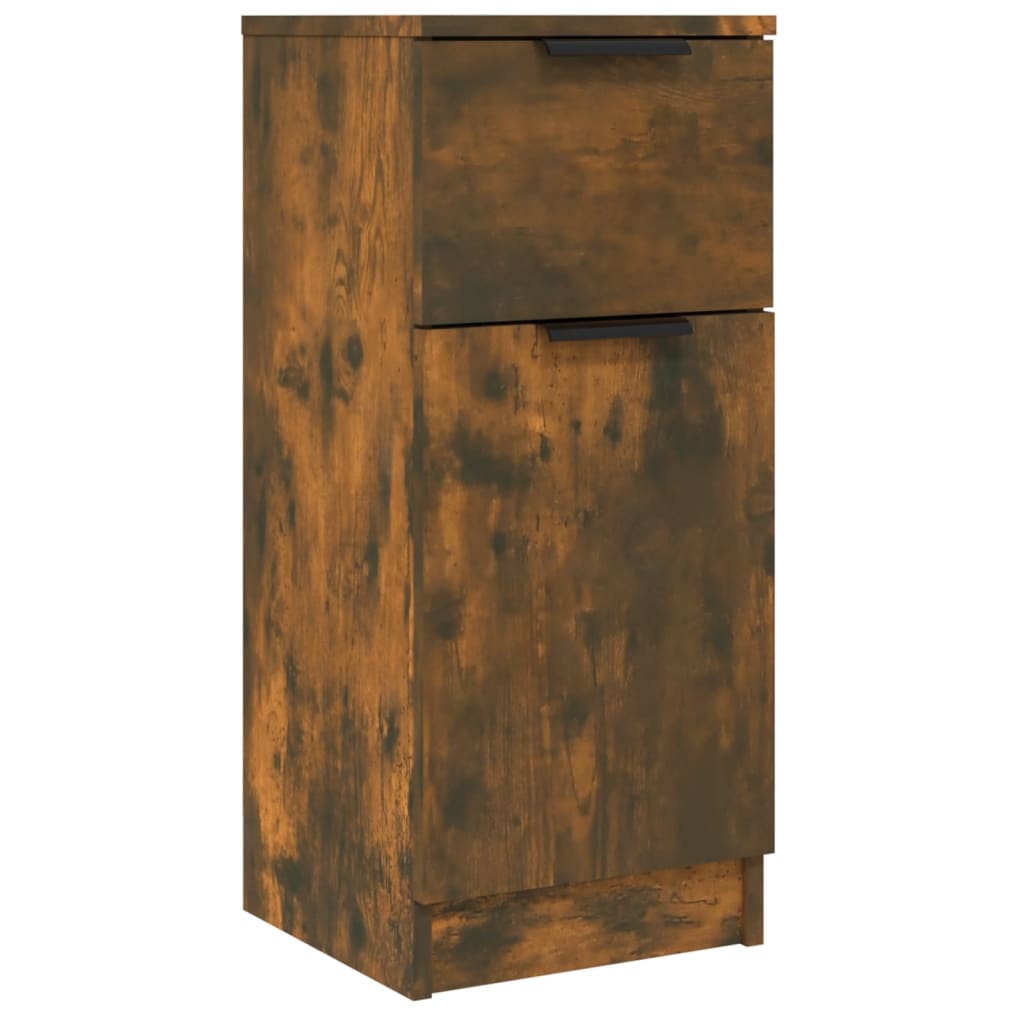 vidaXL Sideboards 2 Stk. Räuchereiche 30x30x70 cm Holzwerkstoff