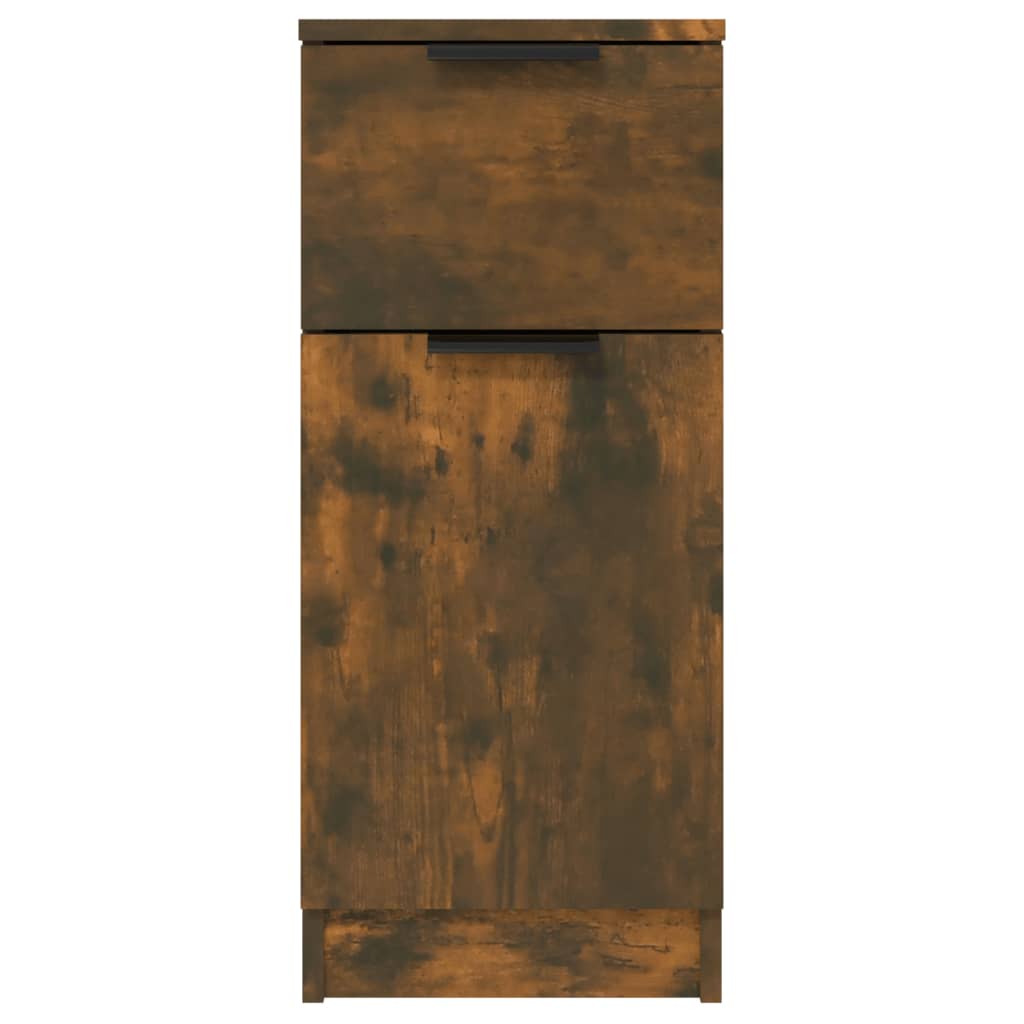 vidaXL Sideboards 2 Stk. Räuchereiche 30x30x70 cm Holzwerkstoff