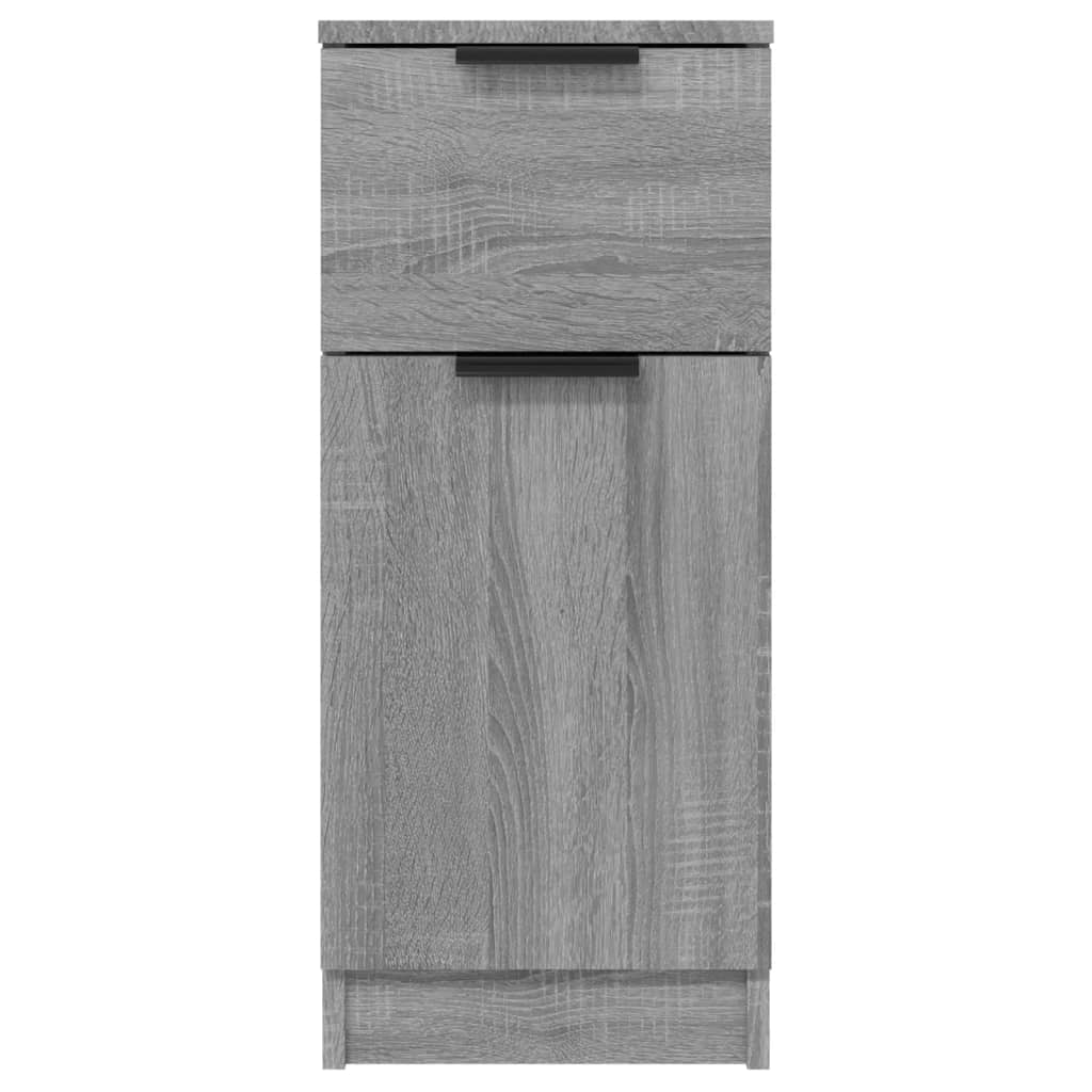vidaXL Sideboards 2 Stk. Grau Sonoma 30x30x70 cm Holzwerkstoff