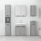 vidaXL Wand-Badschrank Grau Sonoma 32x20x67 cm