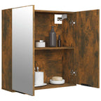 vidaXL Bad-Spiegelschrank Räuchereiche 64x20x67 cm