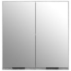 vidaXL Bad-Spiegelschrank Grau Sonoma 64x20x67 cm