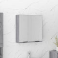 vidaXL Bad-Spiegelschrank Grau Sonoma 64x20x67 cm