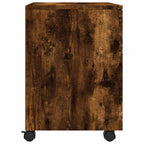 vidaXL Mobiler Aktenschrank mit Rollen Räuchereiche 45x38x54 cm