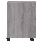 vidaXL Mobiler Aktenschrank mit Rollen Grau Sonoma 45x38x54 cm