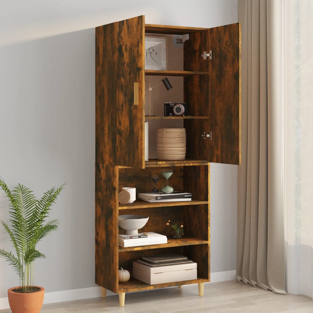 vidaXL Hängeschrank Räuchereiche 69,5x34x90 cm