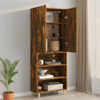 vidaXL Hängeschrank Räuchereiche 69,5x34x90 cm
