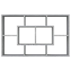 vidaXL Wandregal Grau Sonoma 85x16x52,5 cm cm Holzwerkstoff