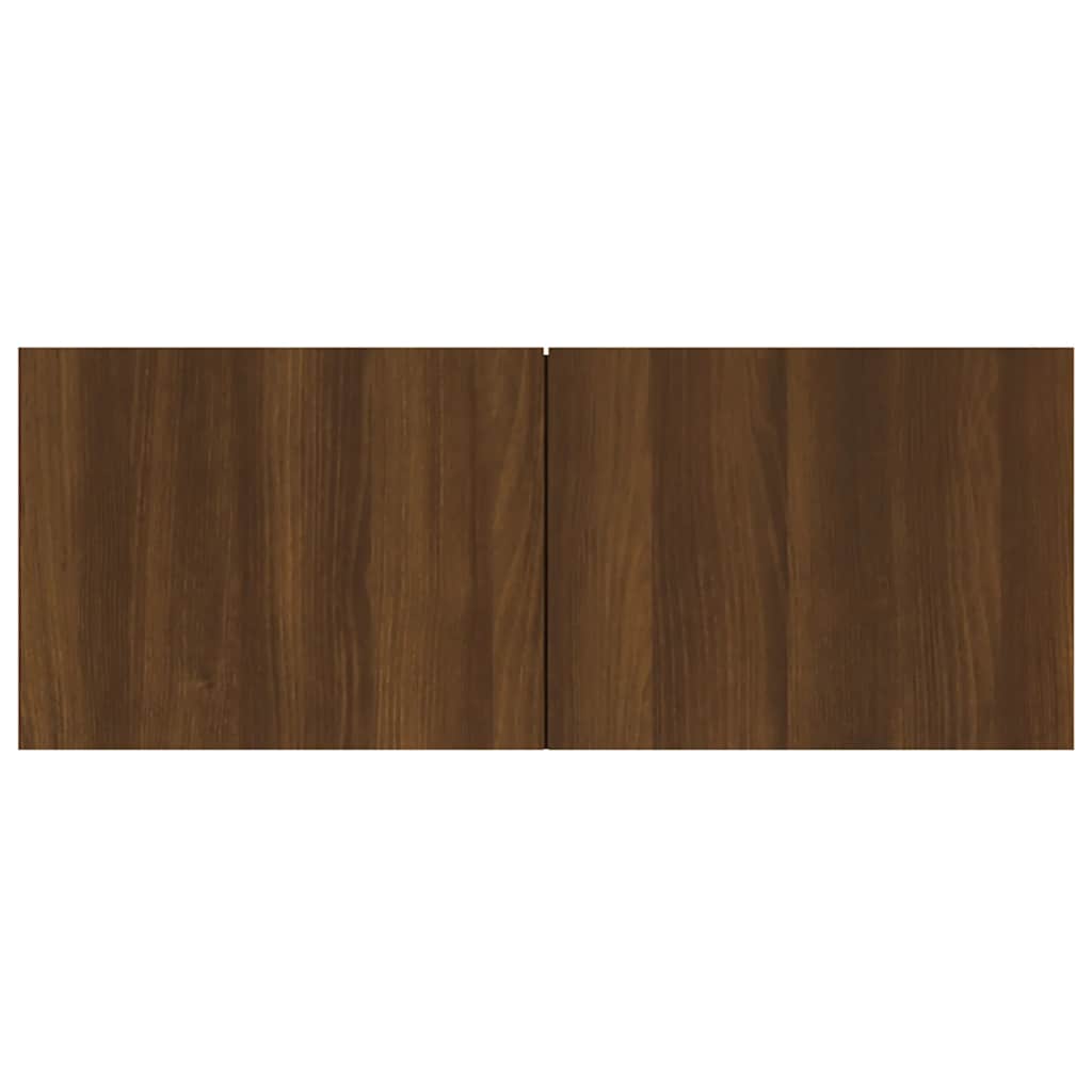 vidaXL TV-Schränke 2 Stk. Braun Eichen-Optik 80x30x30 cm Holzwerkstoff