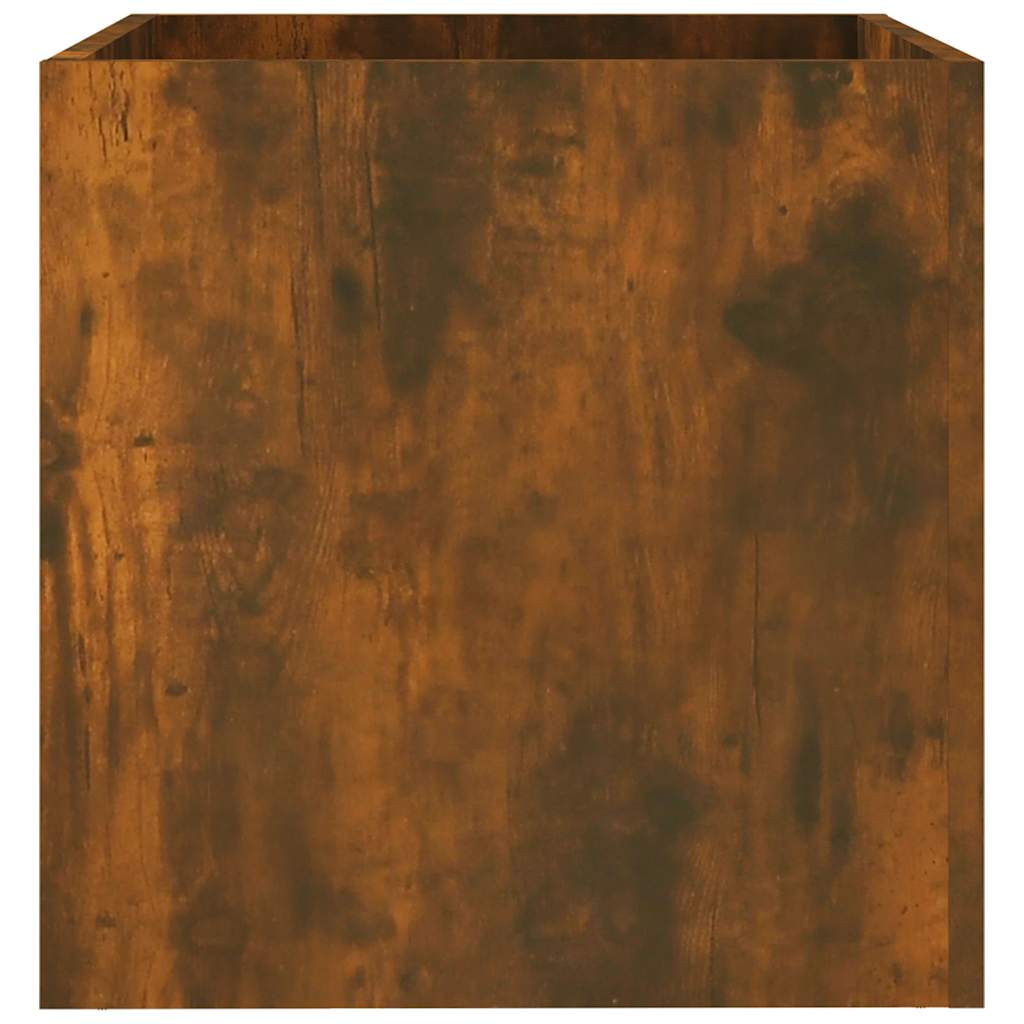 vidaXL Pflanzgefäß Räuchereiche 40x40x40 cm Holzwerkstoff