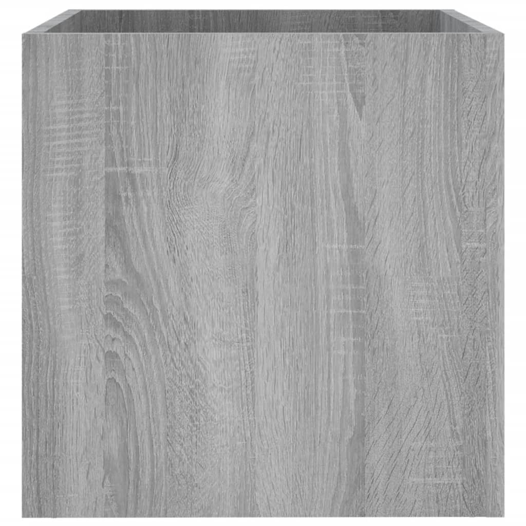 vidaXL Pflanzgefäß Grau Sonoma 40x40x40 cm Holzwerkstoff