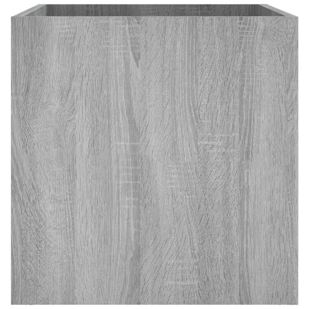 vidaXL Pflanzgefäß Grau Sonoma 40x40x40 cm Holzwerkstoff
