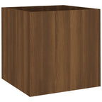 vidaXL Pflanzgefäß Braun Eichen-Optik 40x40x40 cm Holzwerkstoff