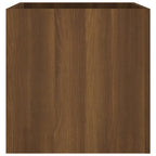 vidaXL Pflanzgefäß Braun Eichen-Optik 40x40x40 cm Holzwerkstoff