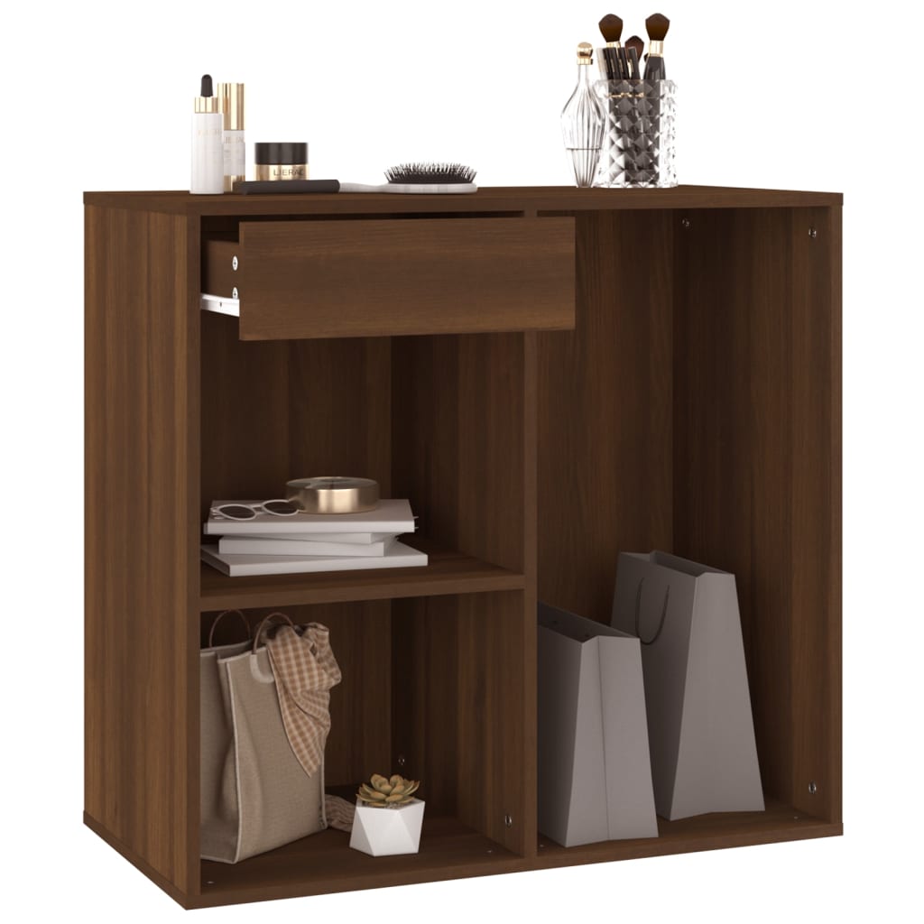 vidaXL Kosmetikschrank Braun Eichen-Optik 80x40x75 cm Holzwerkstoff