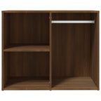 vidaXL Regal für Schminktisch Braun Eichen-Optik 80x40x65 cm