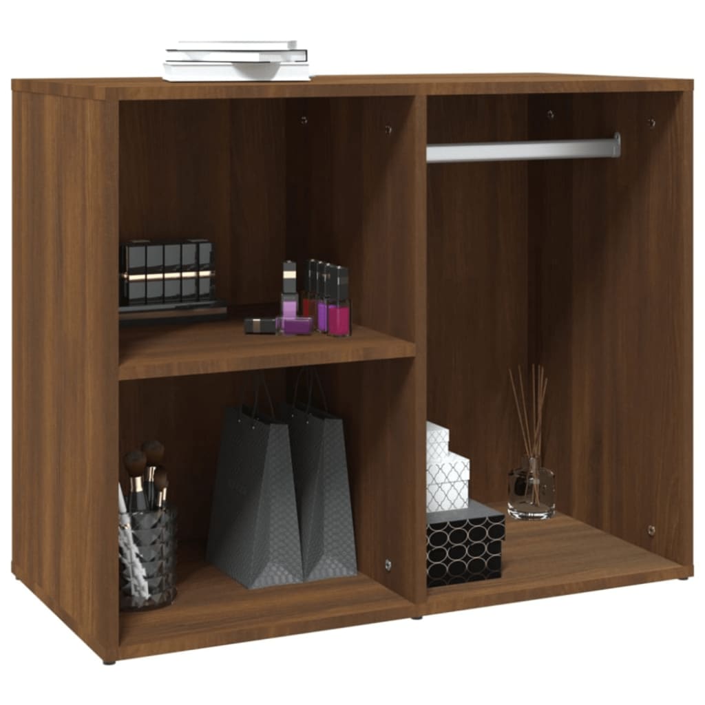 vidaXL Regal für Schminktisch Braun Eichen-Optik 80x40x65 cm