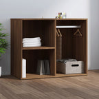 vidaXL Regal für Schminktisch Braun Eichen-Optik 80x40x65 cm