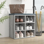 vidaXL Schuhregal Grau Sonoma 52,5x30x50 cm