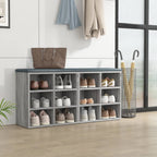 vidaXL Schuhregale 2 Stk. Grau Sonoma 52,5x30x50 cm