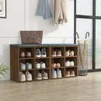vidaXL Schuhregale 2 Stk. Braun Eichen-Optik 52,5x30x50 cm