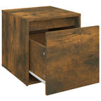 vidaXL Schubladenbox Räuchereiche 40,5x40x40 cm Holzwerkstoff