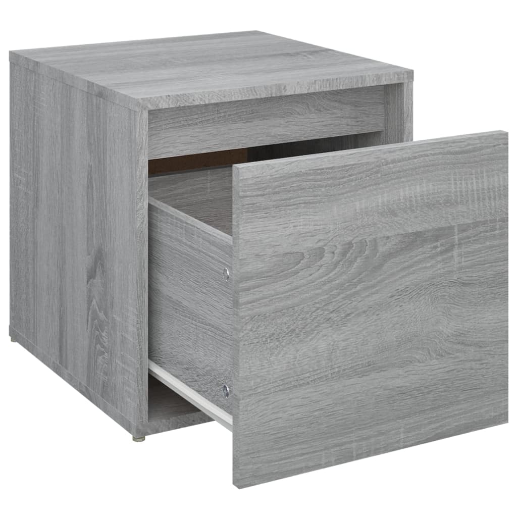 vidaXL Schubladenbox Grau Sonoma 40,5x40x40 cm Holzwerkstoff