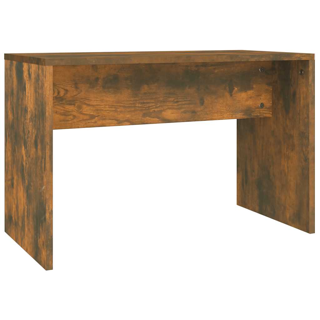 vidaXL Schminkhocker Räuchereiche 70x35x45 cm Holzwerkstoff