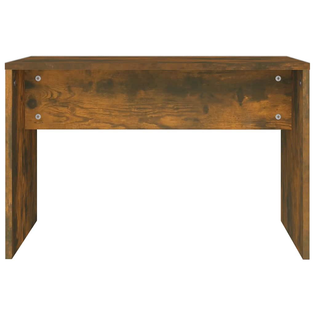 vidaXL Schminkhocker Räuchereiche 70x35x45 cm Holzwerkstoff