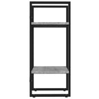 vidaXL Bücherregal 2 Fächer Grau Sonoma 40x30x70 cm Holzwerkstoff
