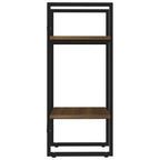 vidaXL Bücherregal 2 Fächer Braun Eiche-Optik 40x30x70cm Holzwerkstoff