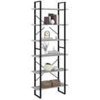 vidaXL Hochschrank Grau Sonoma 80x30x210 cm Holzwerkstoff