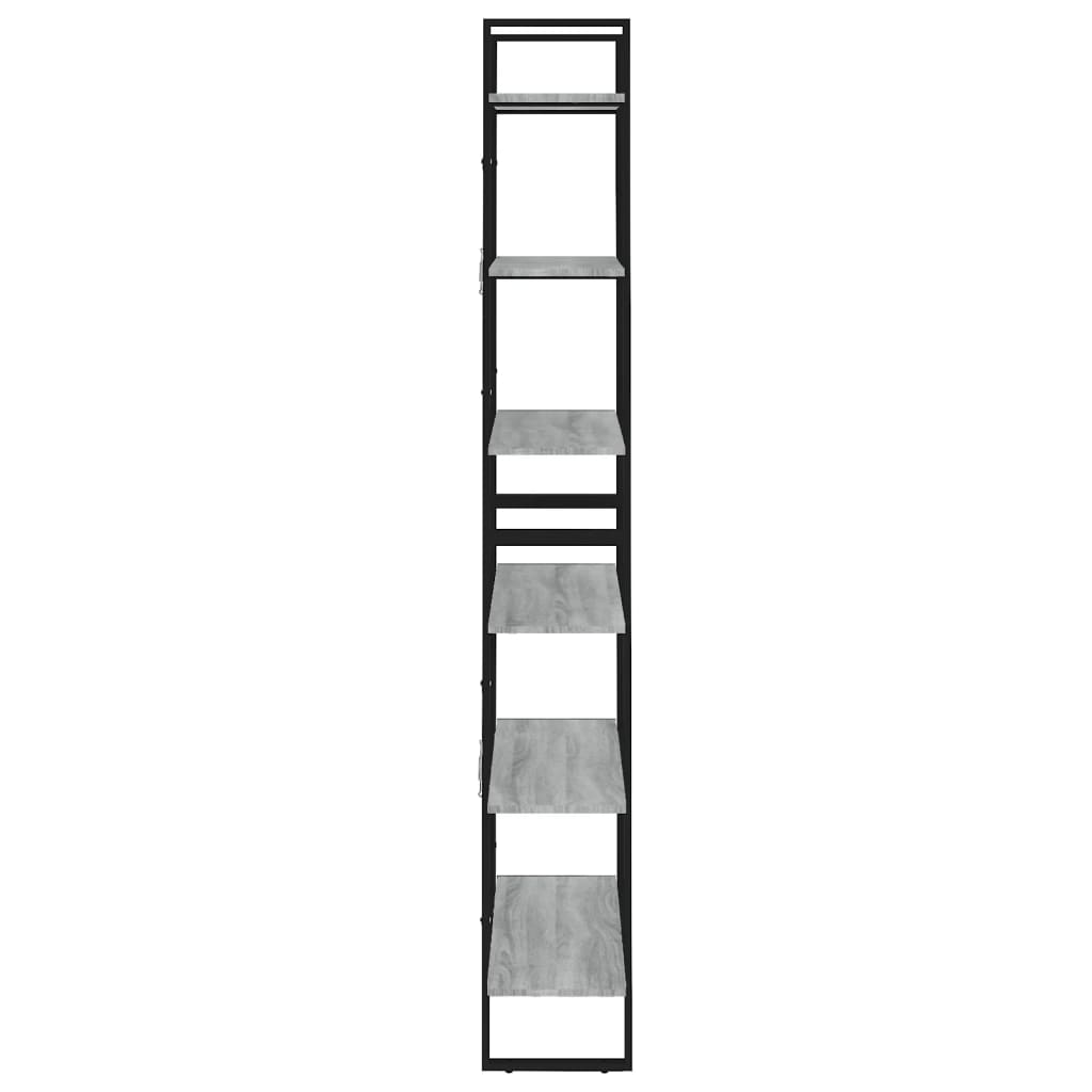 vidaXL Hochschrank Grau Sonoma 80x30x210 cm Holzwerkstoff