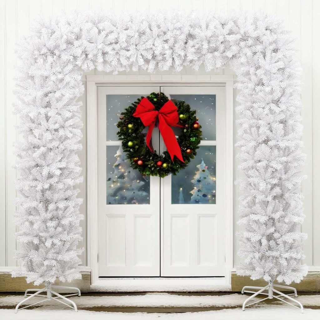 vidaXL Weihnachtsgirlande Weiß 240 cm