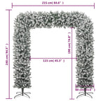 vidaXL Weihnachtsgirlande Beschneit 240 cm