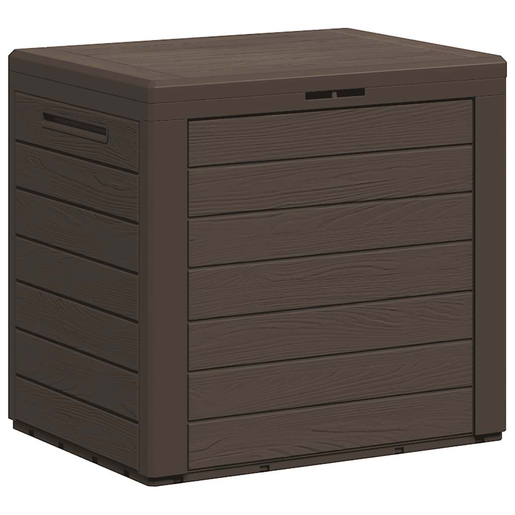 vidaXL Gartentruhe Braun 58,5x46x55 cm Polypropylen