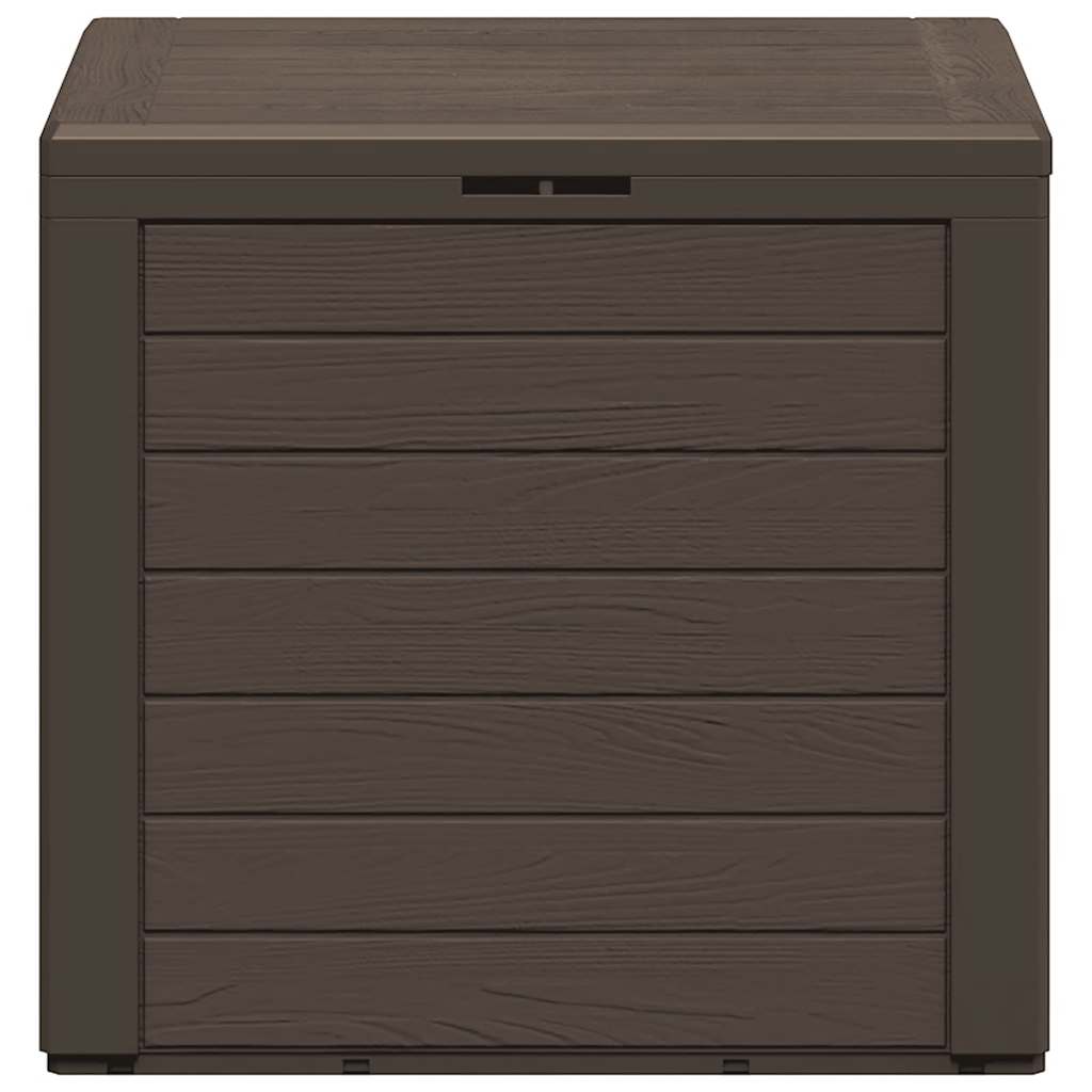 vidaXL Gartentruhe Braun 58,5x46x55 cm Polypropylen