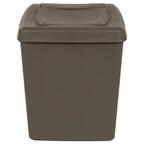 vidaXL Stapelbare Mülleimer 3 Stk. Grau 75 L Polypropylen
