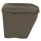 vidaXL Stapelbare Mülleimer 3 Stk. Grau 75 L Polypropylen