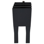 vidaXL Hochbeet Anthrazit 60x25x46 cm PP-Rattan