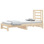vidaXL Tagesbett Ausziehbar 2x(90x200) cm Massivholz Kiefer