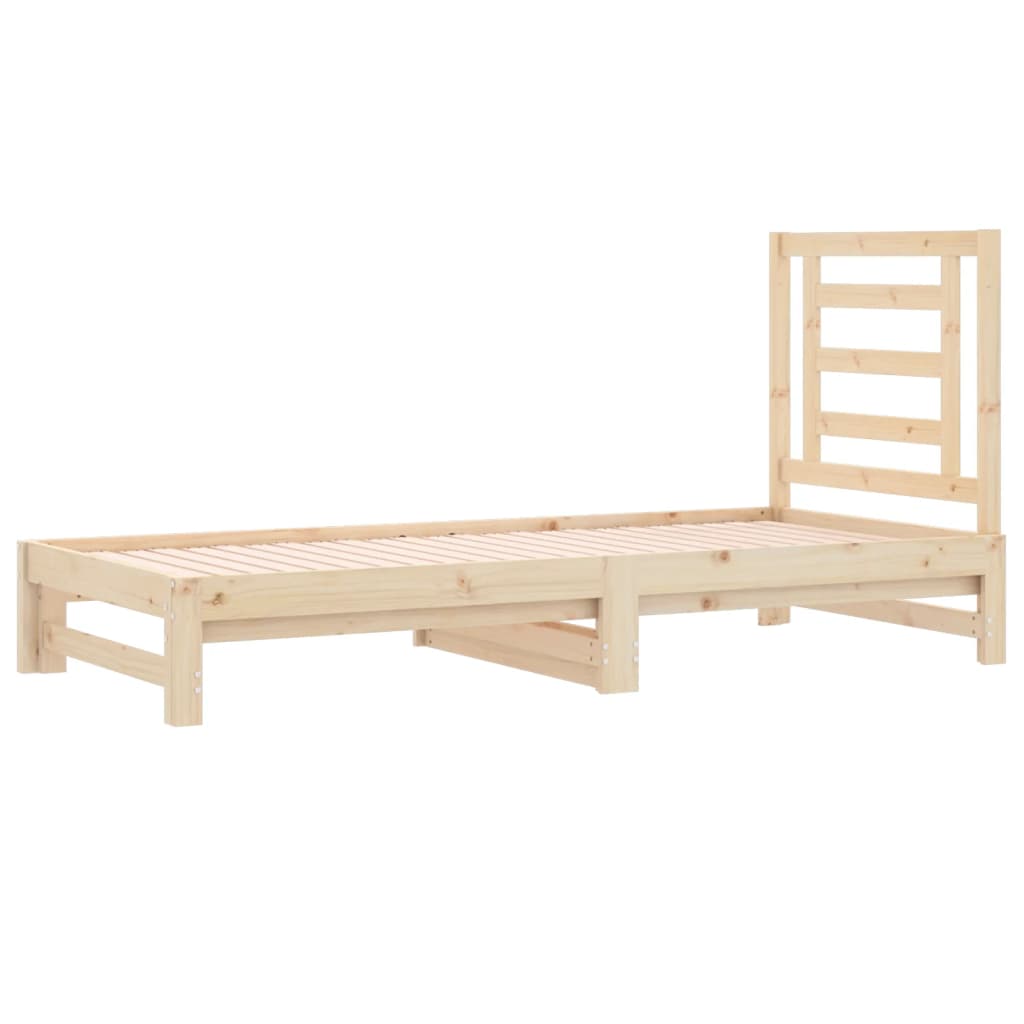 vidaXL Tagesbett Ausziehbar 2x(90x200) cm Massivholz Kiefer