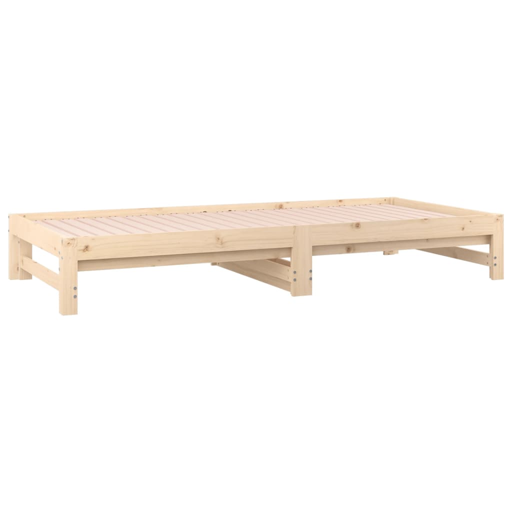 vidaXL Tagesbett Ausziehbar 2x(90x200) cm Massivholz Kiefer