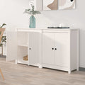 vidaXL Sideboards 2 Stk. 70x35x80 cm Massivholz Kiefer