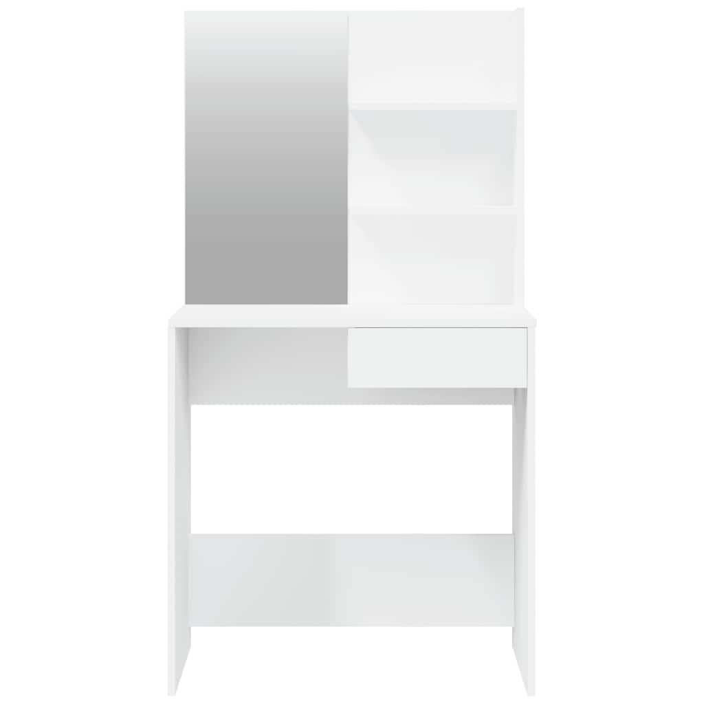 vidaXL Schminktisch-Set Weiß 74,5x40x141 cm