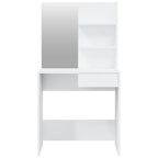 vidaXL Schminktisch-Set Hochglanz-Weiß 74,5x40x141 cm