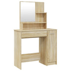 vidaXL Schminktisch-Set Sonoma-Eiche 86,5x35x136 cm