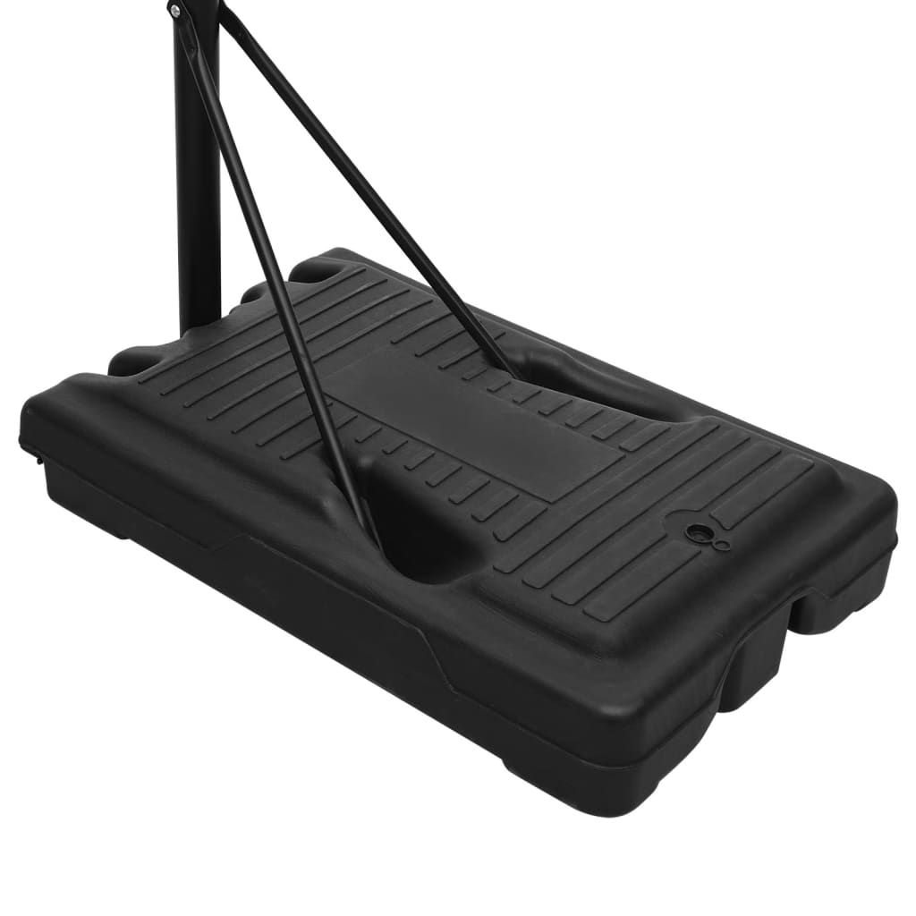vidaXL Basketballständer Weiß 282-352 cm Polyethylen