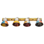 vidaXL Wandleuchte Industrie-Stil Mehrfarbig 90x25 cm E27
